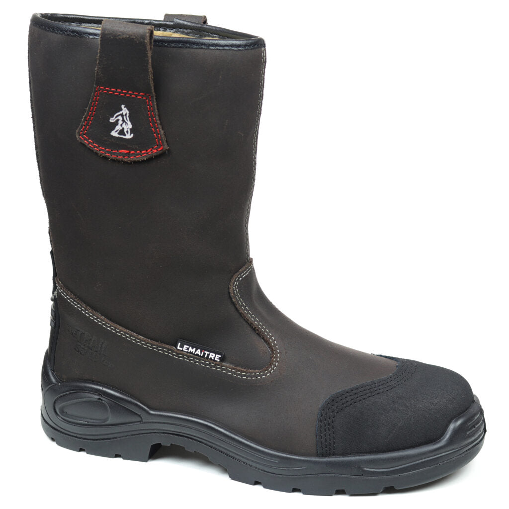 Lemaitre - Transalp - Fur Lined Safety Rigger Boots - Brown