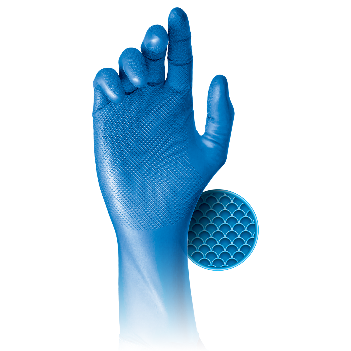 Grippaz - 306 - Disposable Nitrile Gloves - Blue - Box of 50