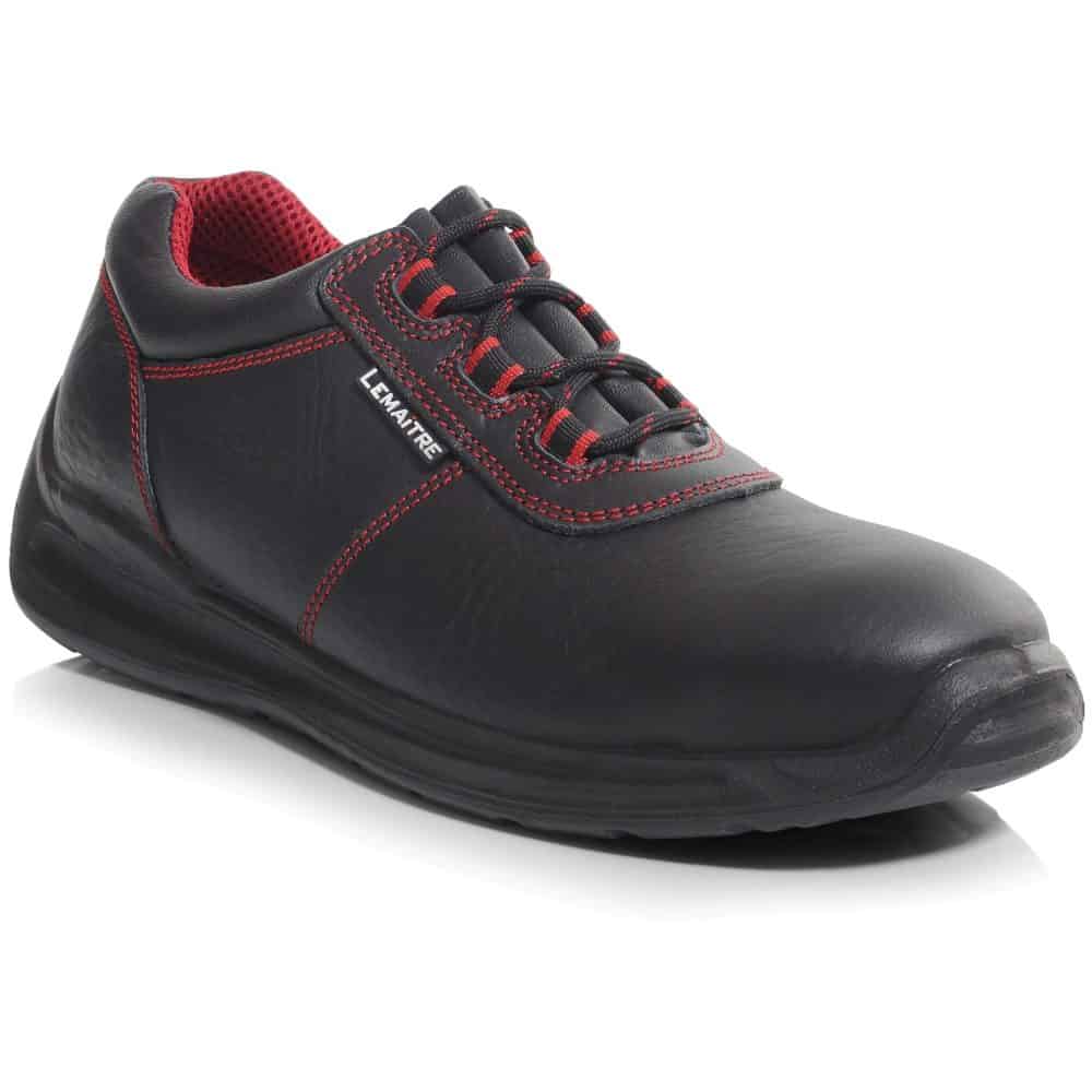 Lemaitre - Riva Low - S3 Parabolic Safety Trainers - Black/Red