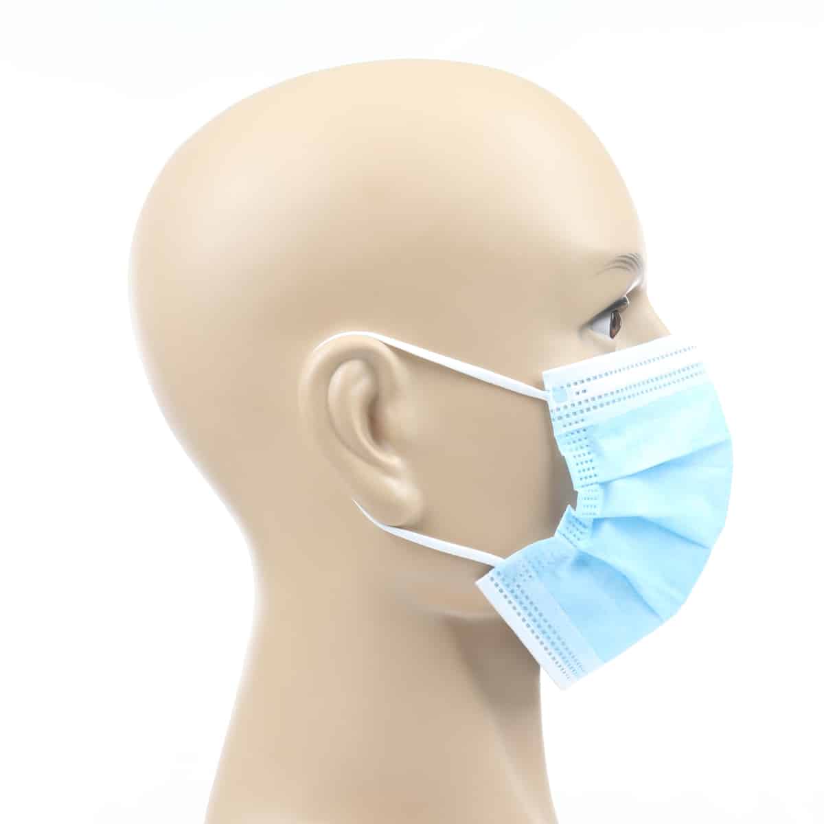 M-Safe Type IIR Disposable Medical Surgical Face Masks - Blue (Expired)