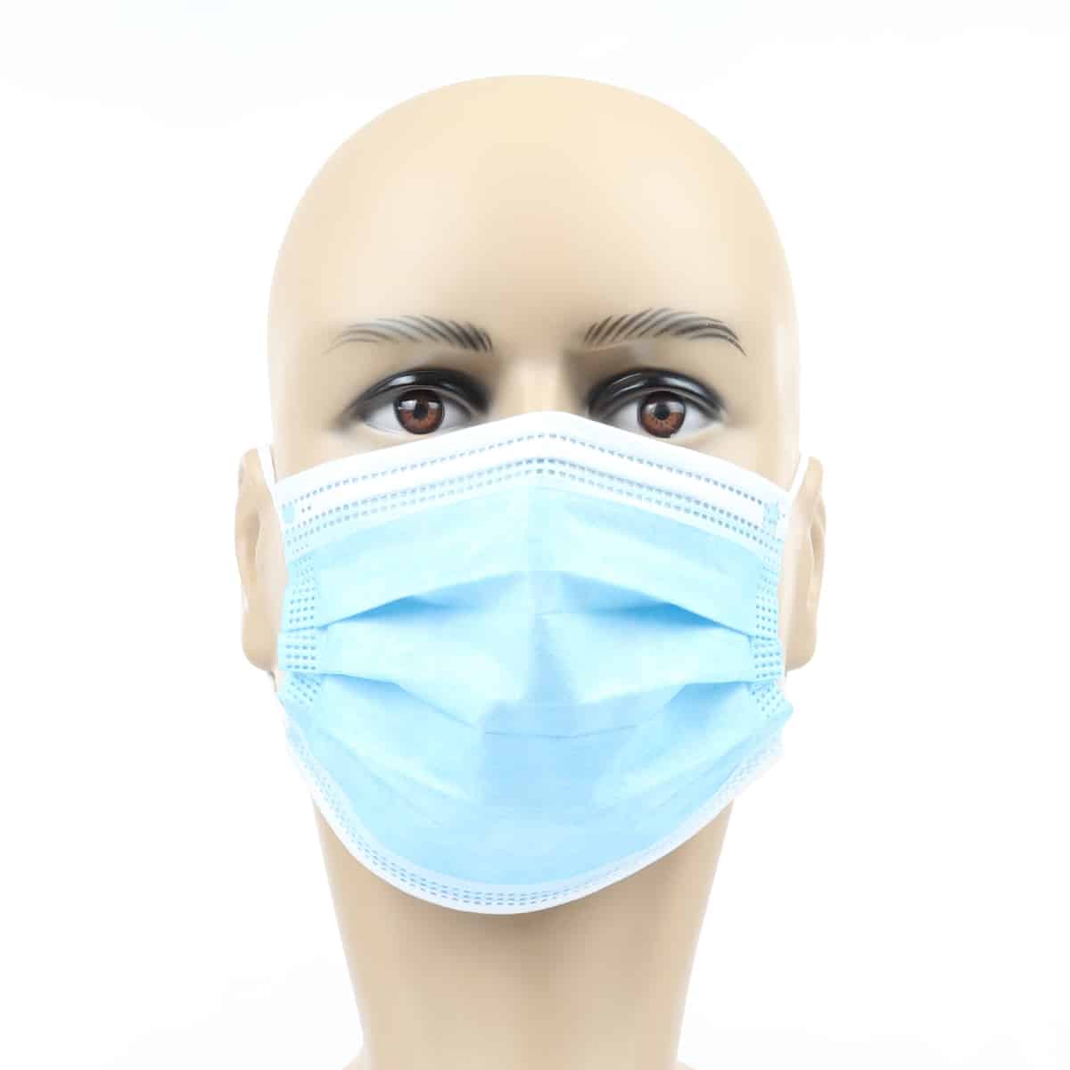 M-Safe Type IIR Disposable Medical Surgical Face Masks - Blue (Expired)