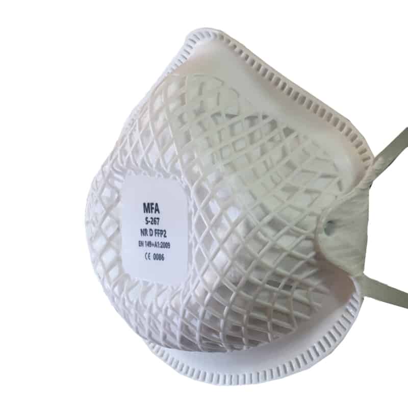 S-267 - FFP2 Moulded Dust Face Masks - White