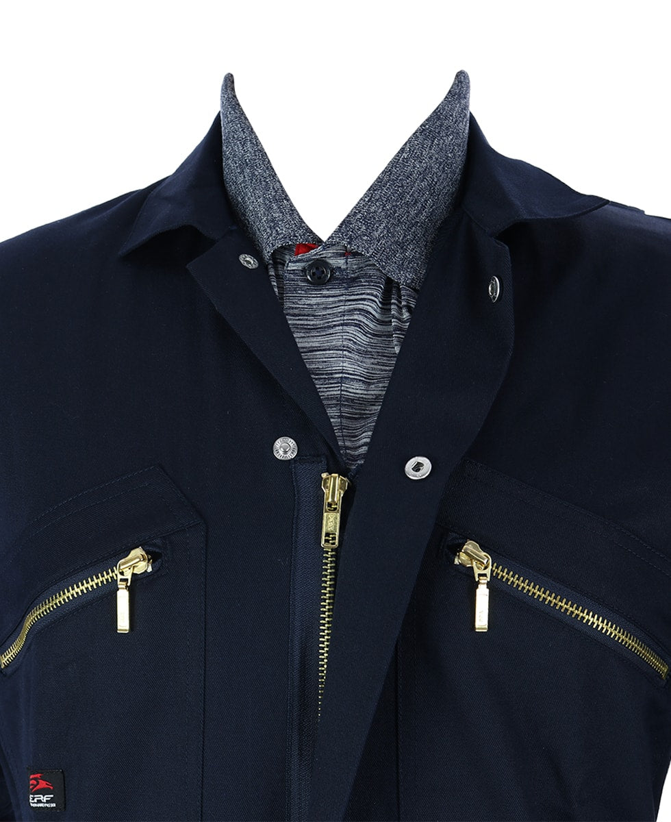 Cleveland - Zip Work Coveralls - Navy