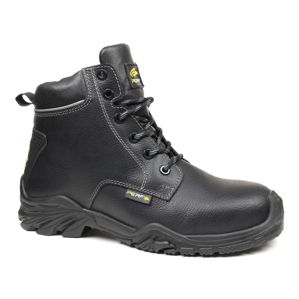 Perf - Stern - Non-Metal Safety Derby Boots - Black